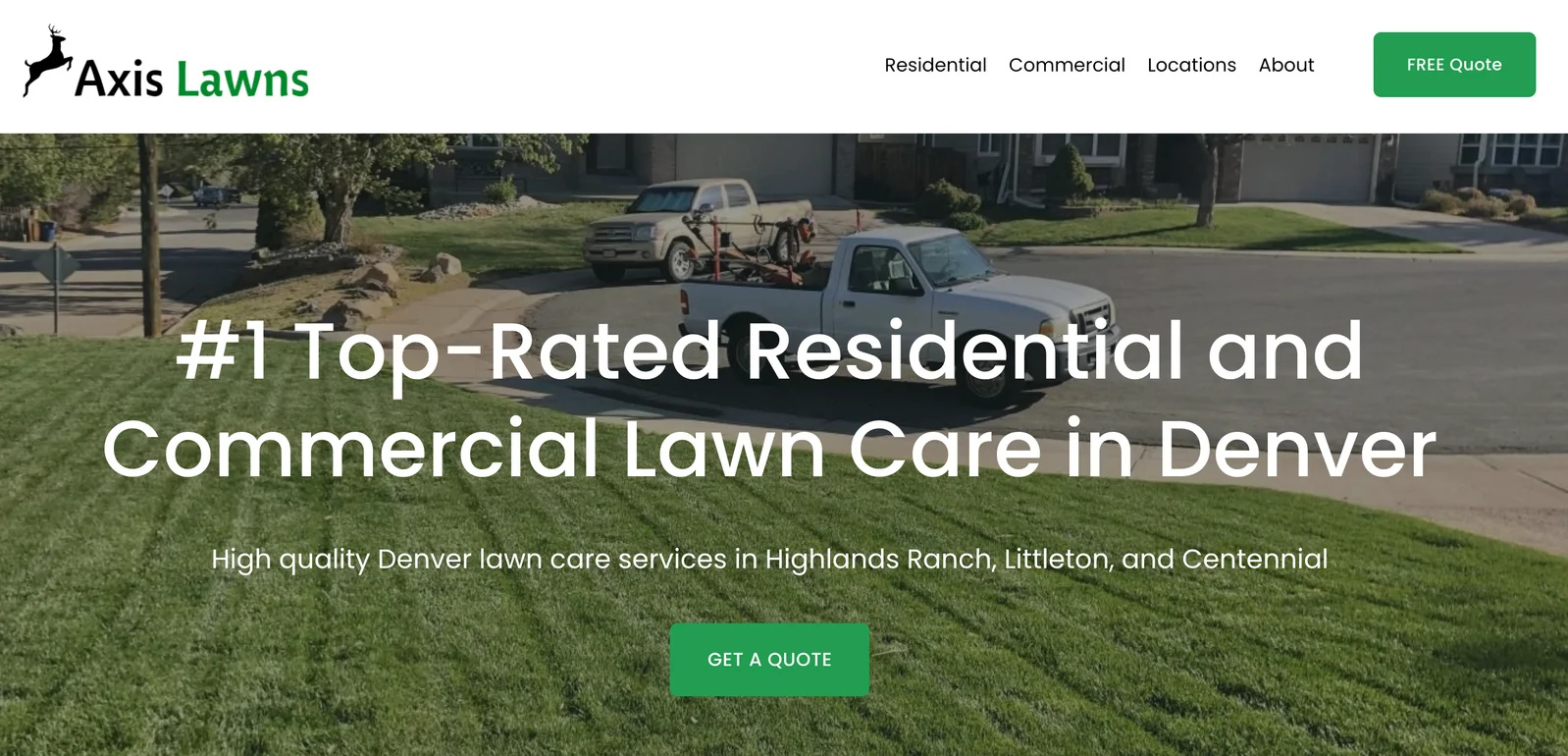Local and On-Page SEO for Denver-Based Axis Lawns