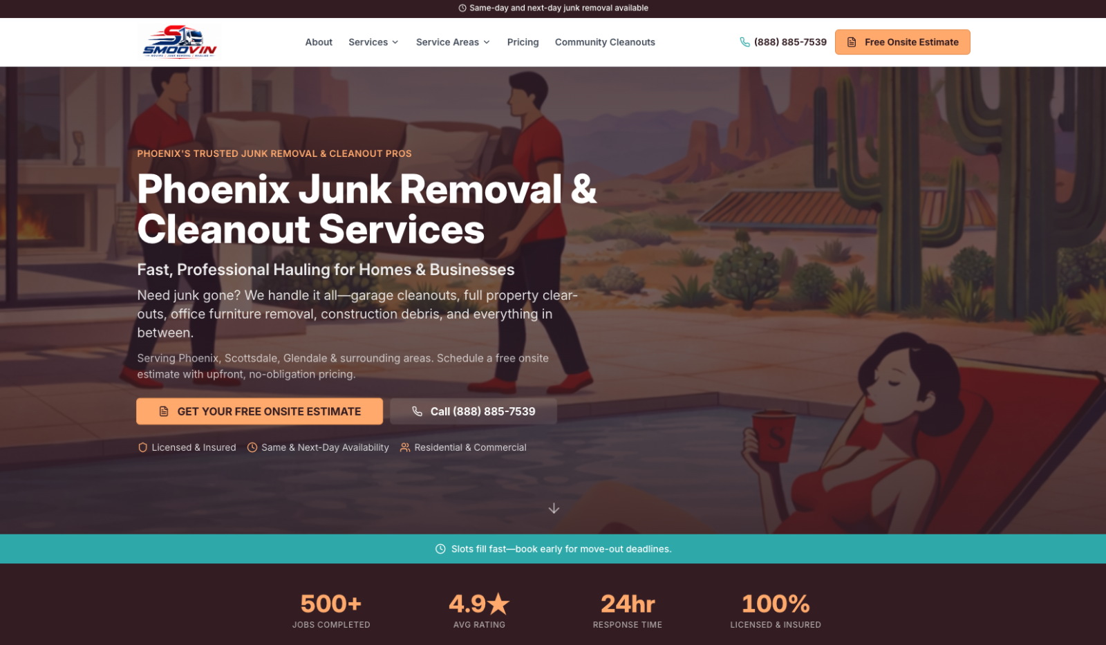 Ongoing SEO & Content Consulting for Phoenix-Based Junk Removal Business